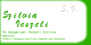 szilvia veszeli business card